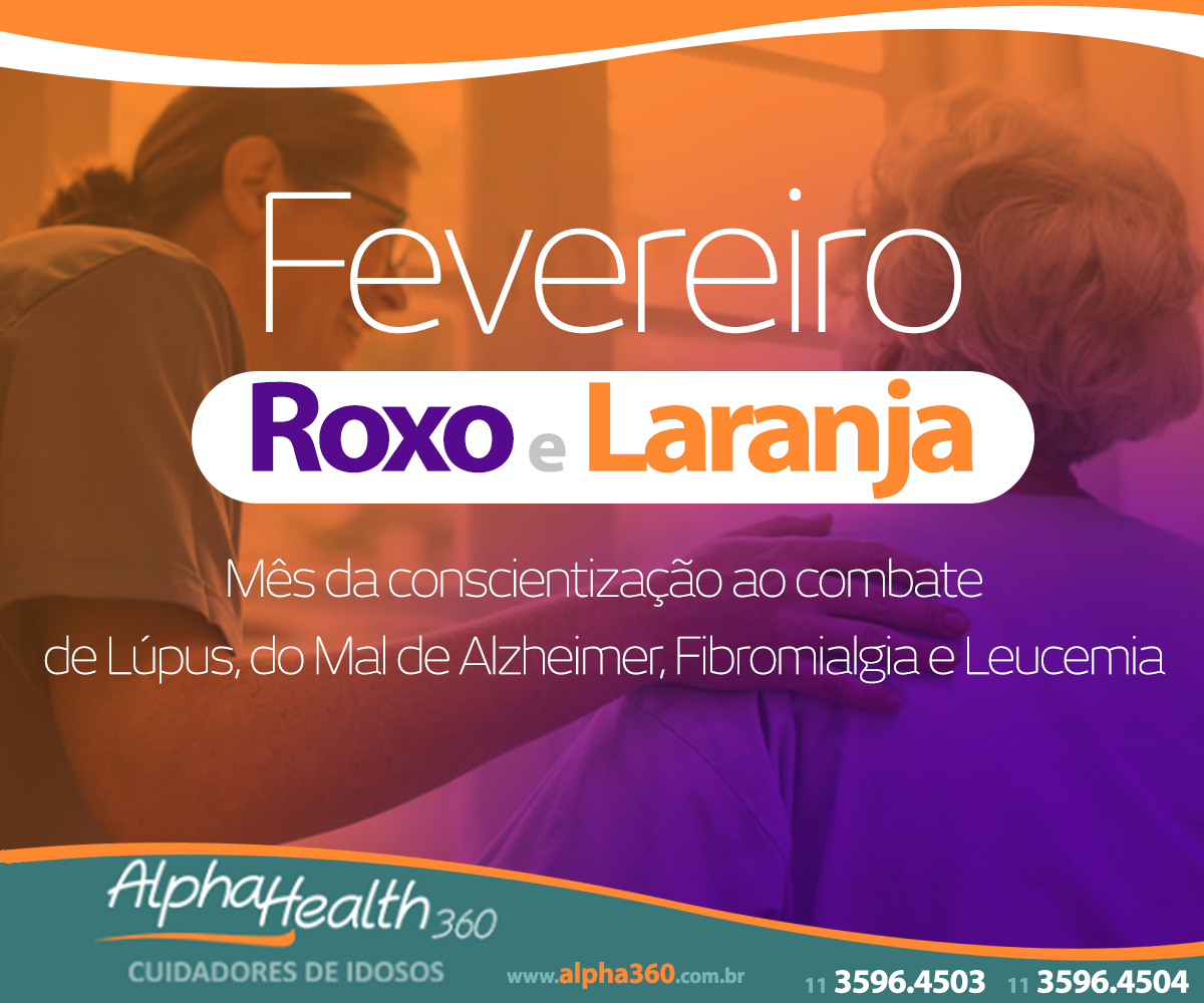 Roxo e Laranja são as Cores de Fevereiro